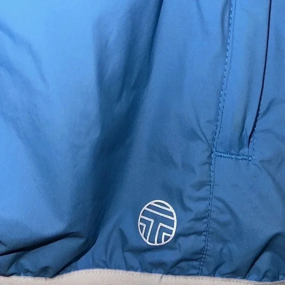 Tory Burch Sport Lightweight Blue Spring Hooded Jacket Size M/L - Picture 6 of 7